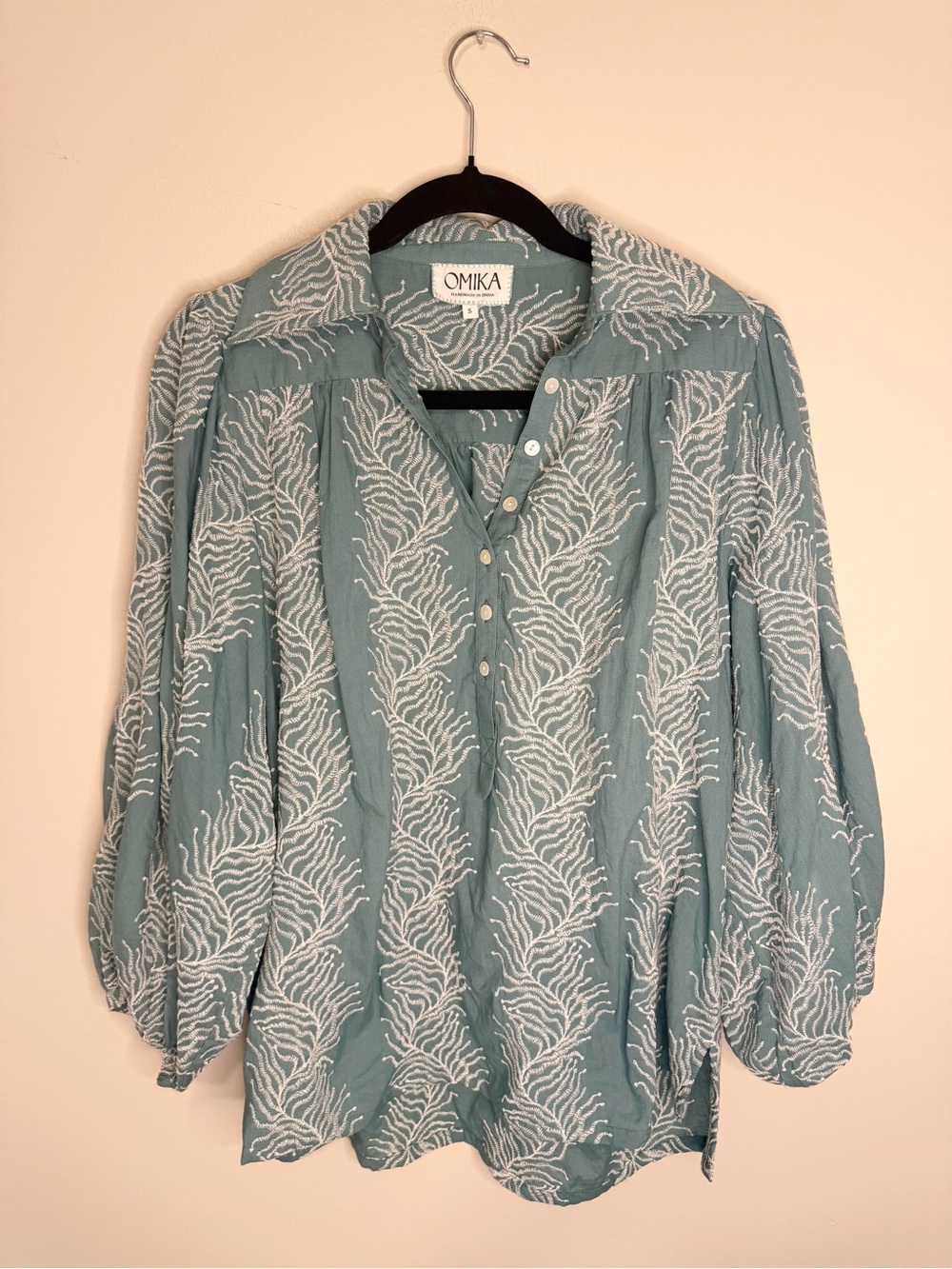 Omika Sierra Blouse Safari Seaglass